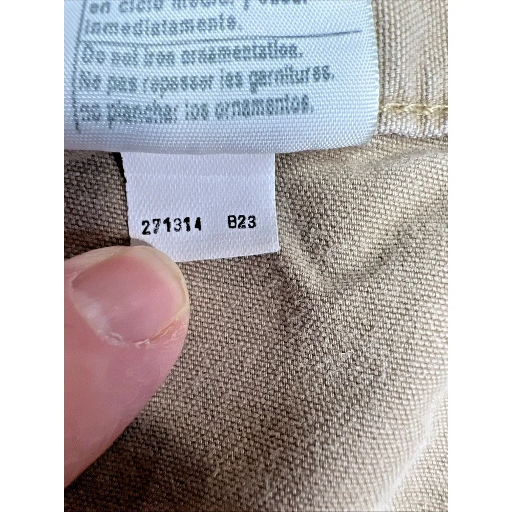 Carhartt B151 Canvas Work Pants 46x30 DKH Khaki Original Fit Mexico‎